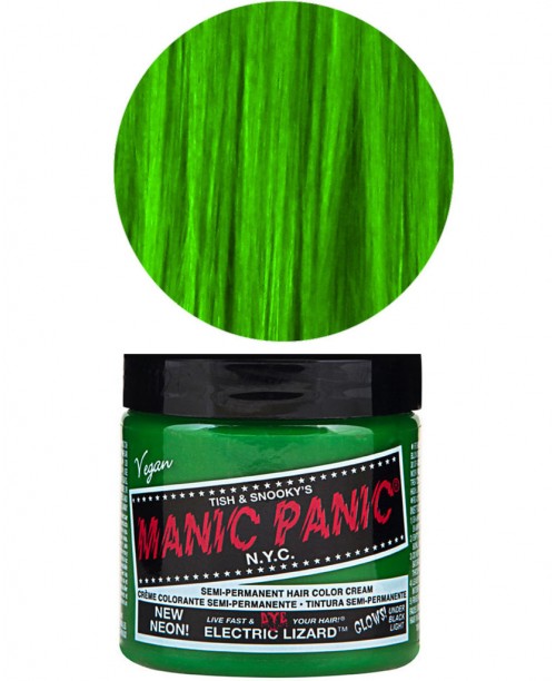 Vopsea de par Manic Panic verde - Electric Lizard