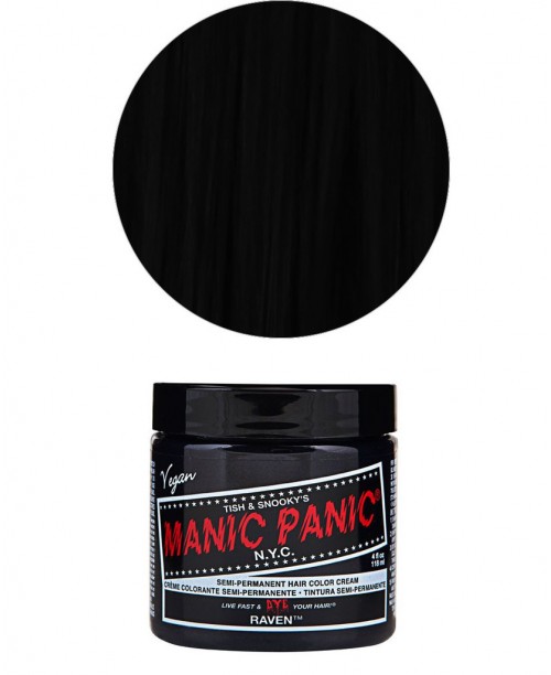 Vopsea de par Manic Panic neagra - Raven