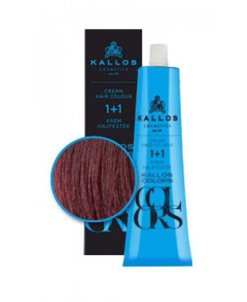 Vopsea de par crema Kallos Colors - Rosu Pruna 6V