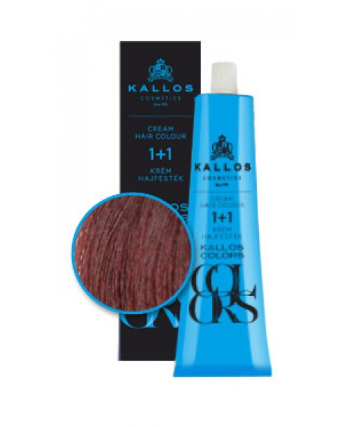Vopsea de par crema Kallos Colors - Rosu Inchis 7V