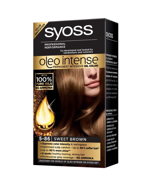 Vopsea de par Syoss Oleo Intense 5-86 Saten Incantator