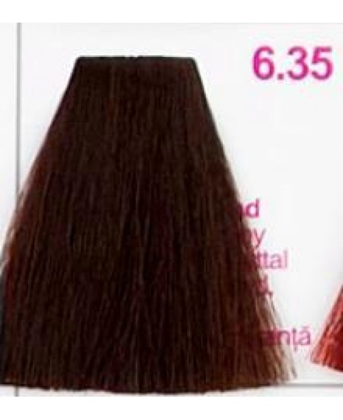 Vopsea de par Kallos KJMN - Blond Inchis cu nuanta de Mahon Auriu 6.35