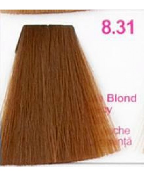 Vopsea de par Kallos KJMN - Blond Deschis cu nuanta de Aur Cenusiu 8.31