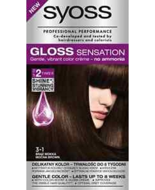 Vopsea de par Syoss Gloss 3-1 Saten Mocca 